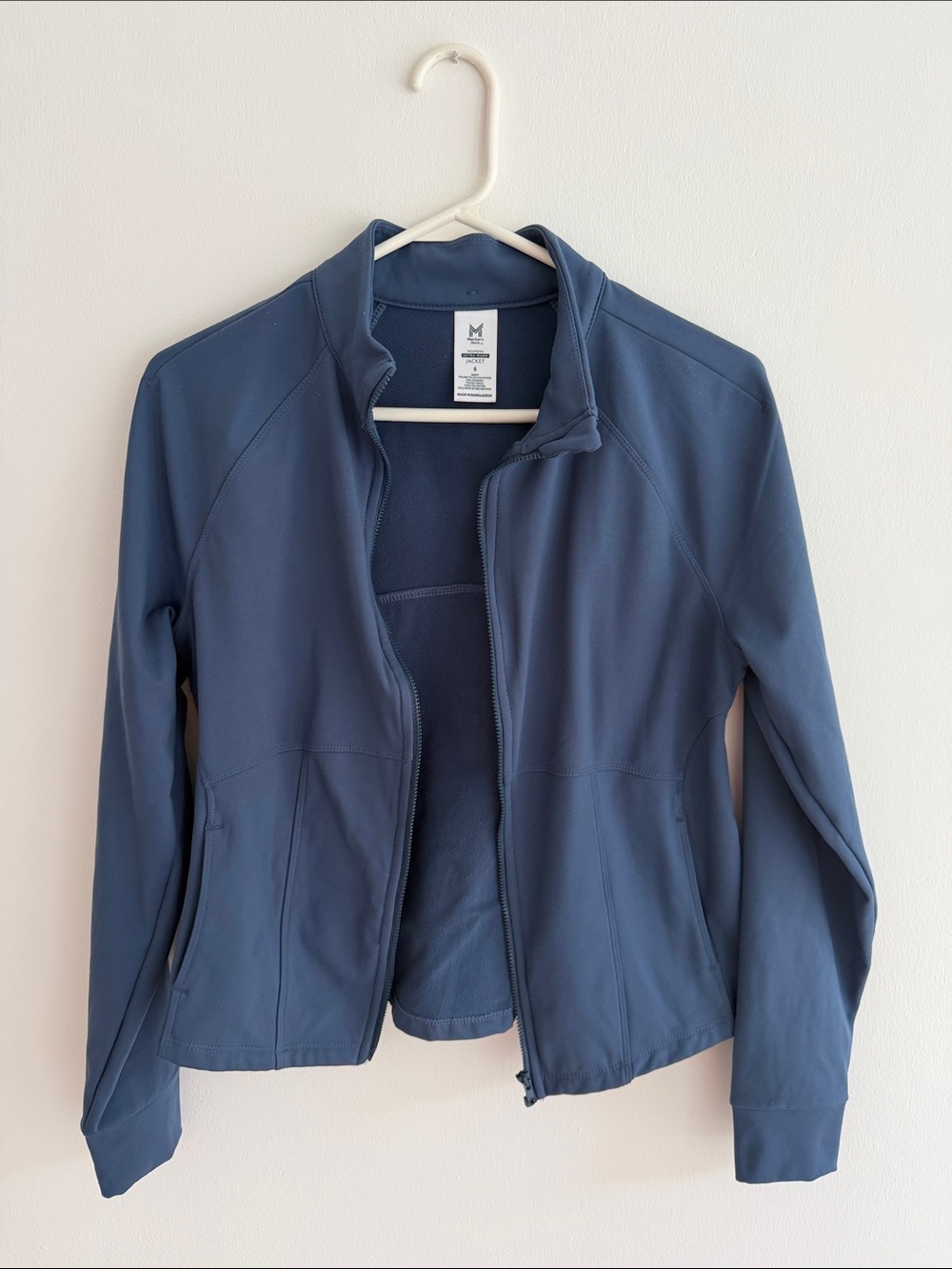 Women's Navy Zip-Front Utility Jacket